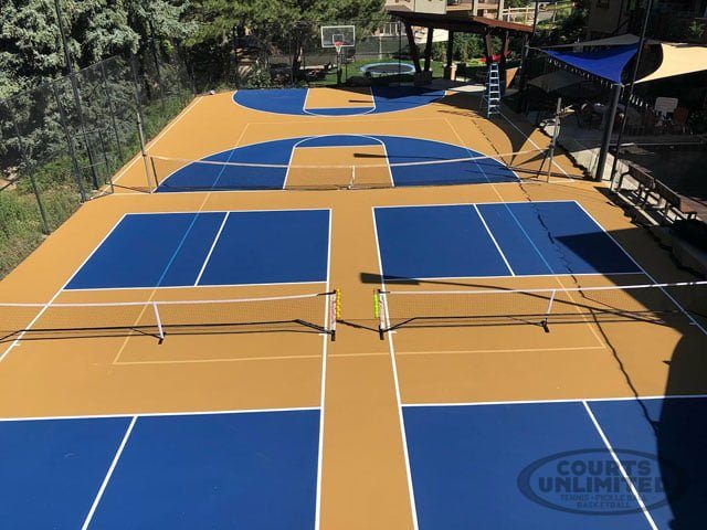 Multi Purpose Court Design, Tennis, Basketball, Volleyball