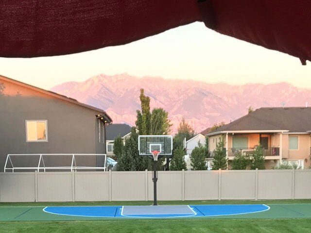 neighborhood basketball court